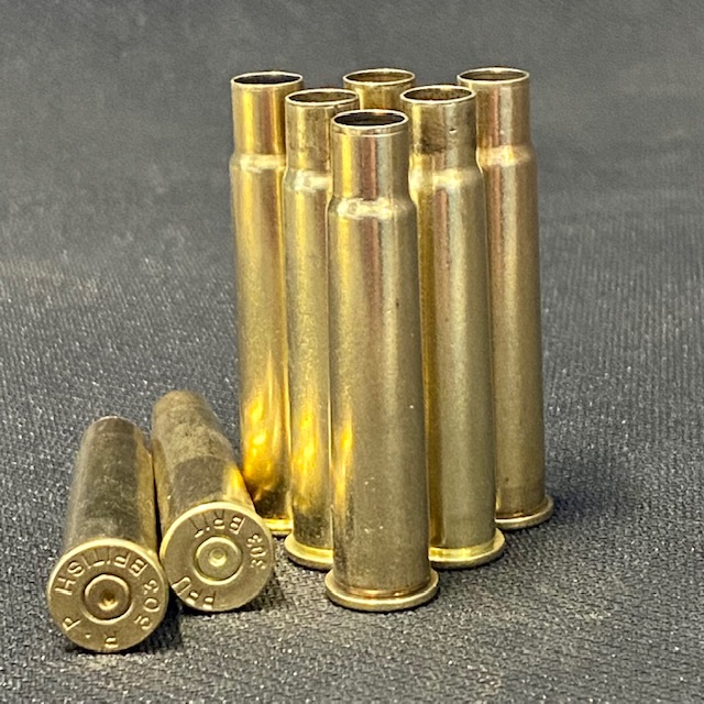 Once Fired .303 British Brass Casings
