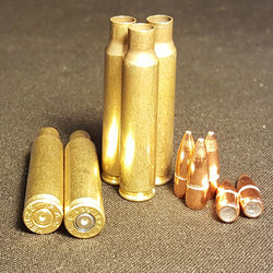 .223/5.56 Once Fired Brass and .224 Projectiles from DKB - 500 Ct.